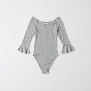 A&F gray bodysuits in M